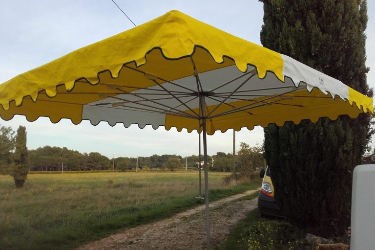 parasol citron et naturel